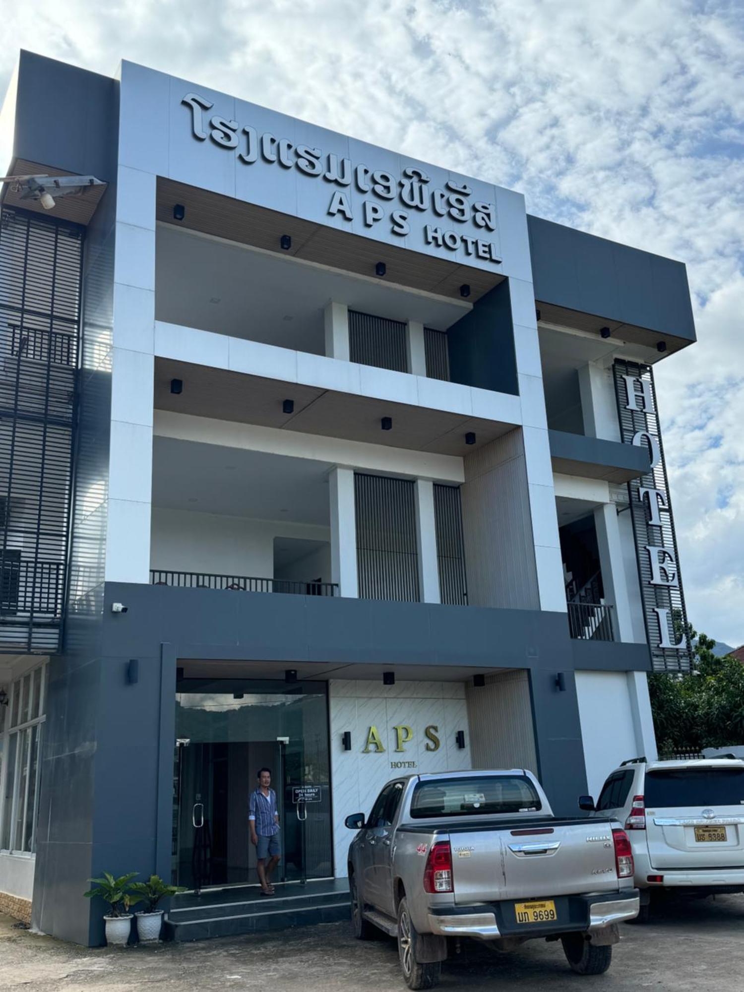 A P S Moutain View Hotel Vang Vieng Exterior foto